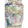 Paire de vases Canton pouvant former lampes , XIXème siècle. 23