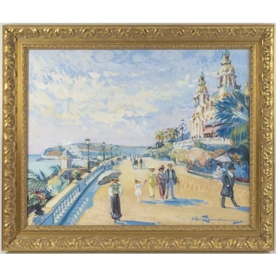 Martin LINDENAU 1948, Bord de mer à Monaco