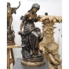 Sculpture – Le Retour Des Hirondelles , Auguste Moreau (1834-1917) – Bronze 15