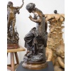 Sculpture – Le Retour Des Hirondelles , Auguste Moreau (1834-1917) – Bronze 19
