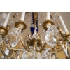 Paire de Lustes Néoclassique en bronze doré et cristal. Circa 1900 14