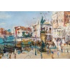 Serge Belloni (1925-2005) Venise Riva degli Schiavoni Huile sur Bois Vers 1970 12
