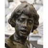 Sculpture – Le Chanteur Florentin , Alphonse Van Beurden (1854 -1938) – Bronze 12