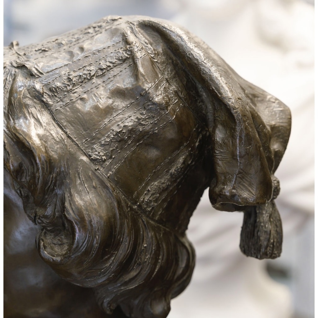 Sculpture – Le Chanteur Florentin , Alphonse Van Beurden (1854 -1938) – Bronze 9