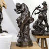 Sculpture – Le Sommeil , Luca Madrassi (1848-1919) – Bronze 13