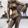 Sculpture – La Dresseuse De Chien , Vincent Désiré Faure De Broussé (1843-1908) – Bronze 19