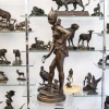 Sculpture – La Dresseuse De Chien , Vincent Désiré Faure De Broussé (1843-1908) – Bronze 18