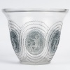 Vase « Dryades » verre blanc patiné bleu de René LALIQUE 8