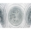 Vase « Dryades » verre blanc patiné bleu de René LALIQUE 10