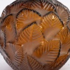 Vase « Ormeaux » verre ambre de René LALIQUE 10