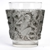 Vase « Bacchus » verre blanc patiné gris de René LALIQUE 10