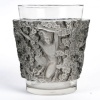 Vase « Bacchus » verre blanc patiné gris de René LALIQUE 12