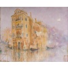 Serge Belloni (1925-2005) Canal de Venise dans la brume Huile sur Bois Vers 1970 10