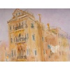 Serge Belloni (1925-2005) Canal de Venise dans la brume Huile sur Bois Vers 1970 12