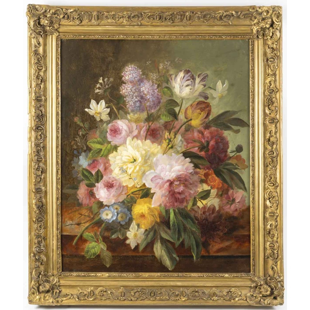 Edouard DIART 1840-1890 Nature morte aux Fleurs 2