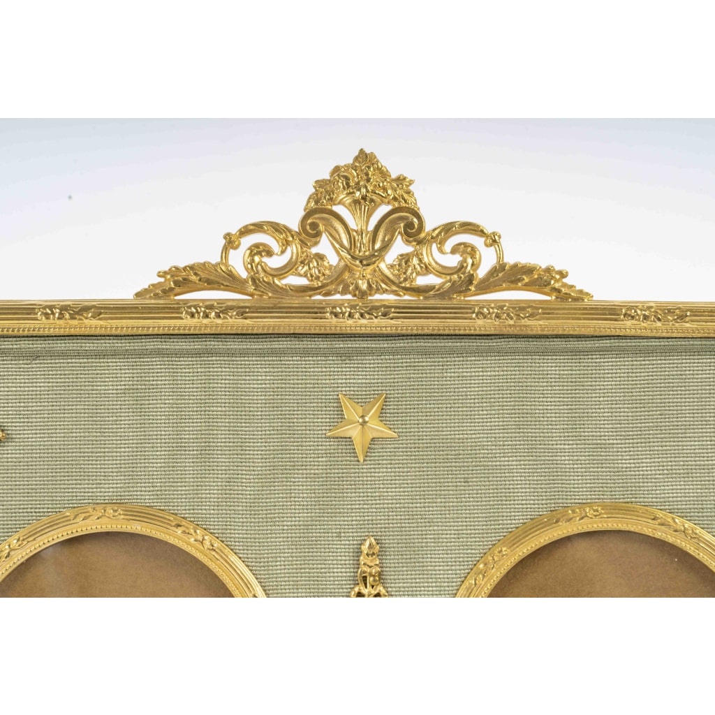 Un cadre photos double, de style louis XVI, fin XIXème siècle 8
