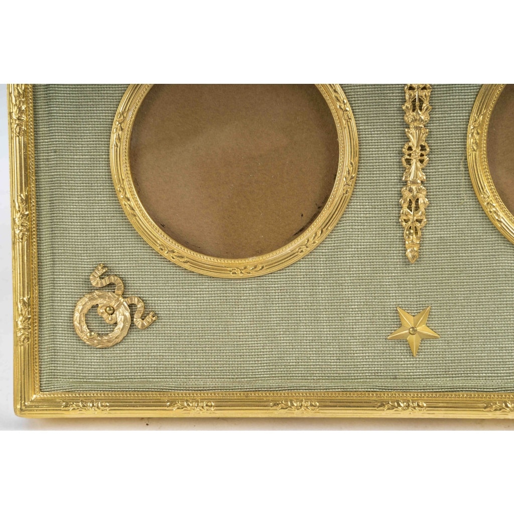 Un cadre photos double, de style louis XVI, fin XIXème siècle 6