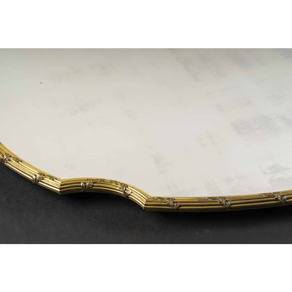 BOIN TABURET – SURTOUT de TABLE EN BRONZE DORE OVALE EPOQUE NAPOLEON III 4