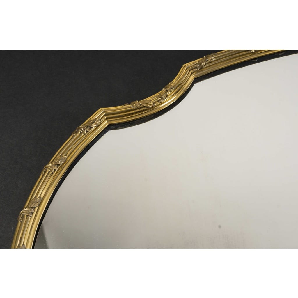 BOIN TABURET – SURTOUT de TABLE EN BRONZE DORE OVALE EPOQUE NAPOLEON III 7