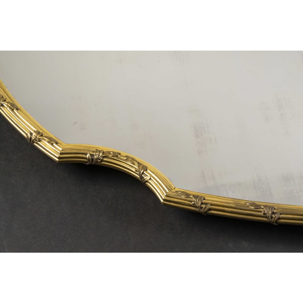 BOIN TABURET – SURTOUT de TABLE EN BRONZE DORE OVALE EPOQUE NAPOLEON III 8