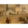 Vue de la Piazetta de Venise, huile sur toile, école italienne, vers 1820-1850 25