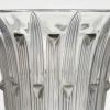 Vase « Bellis » verre blanc patiné gris bleu de René LALIQUE 9