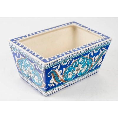 Théodore Deck (1823 – 1891) An Iznik Style Enameled Faïence Jardiniere, circa 1870