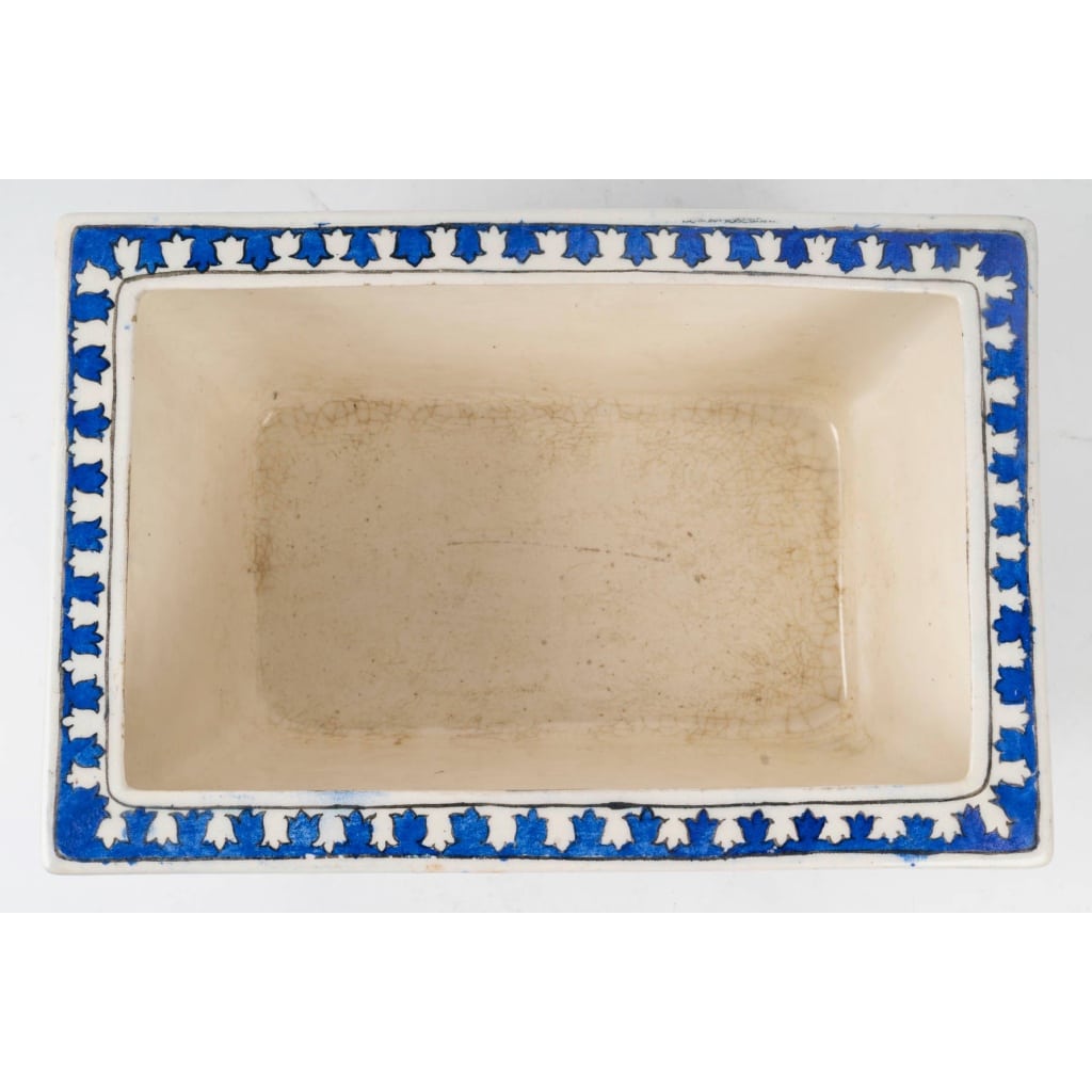 Théodore Deck (1823 – 1891) An Iznik Style Enameled Faïence Jardiniere, circa 1870 8