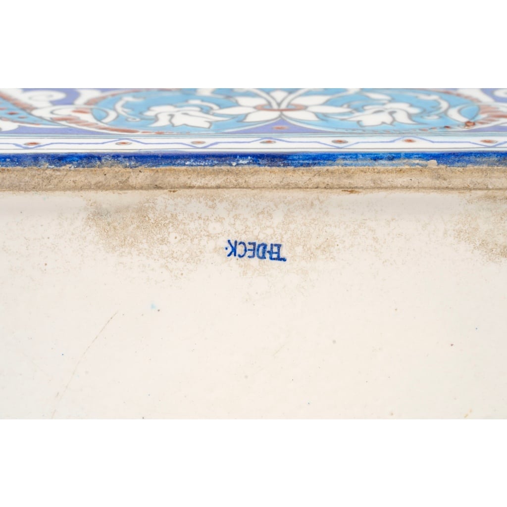 Théodore Deck (1823 – 1891) An Iznik Style Enameled Faïence Jardiniere, circa 1870 9