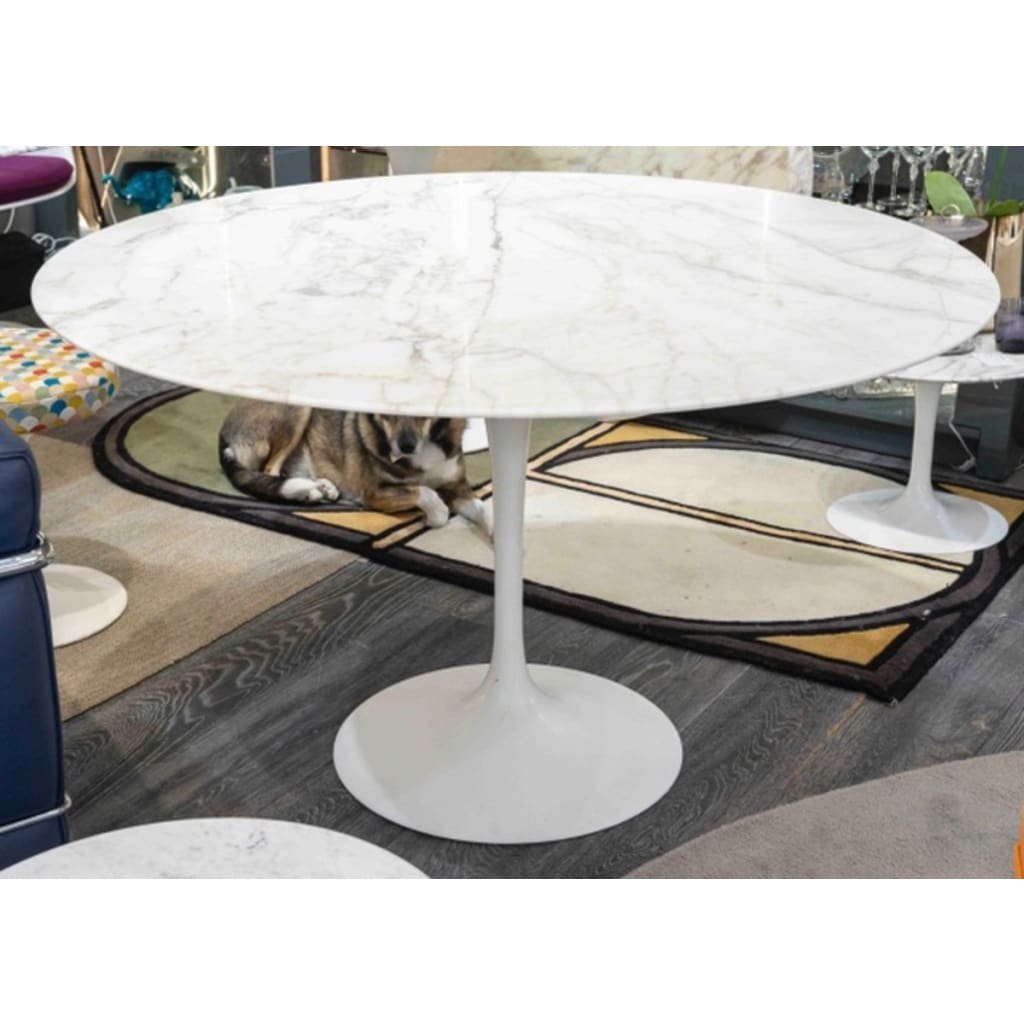 Eero SAARINEN (1910-1961) édité par KNOLL, Table « TULIP » 120 cm 5