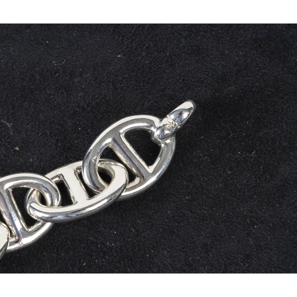 Paire de Bracelets Modernes en Argent Massif – Travail Français 9