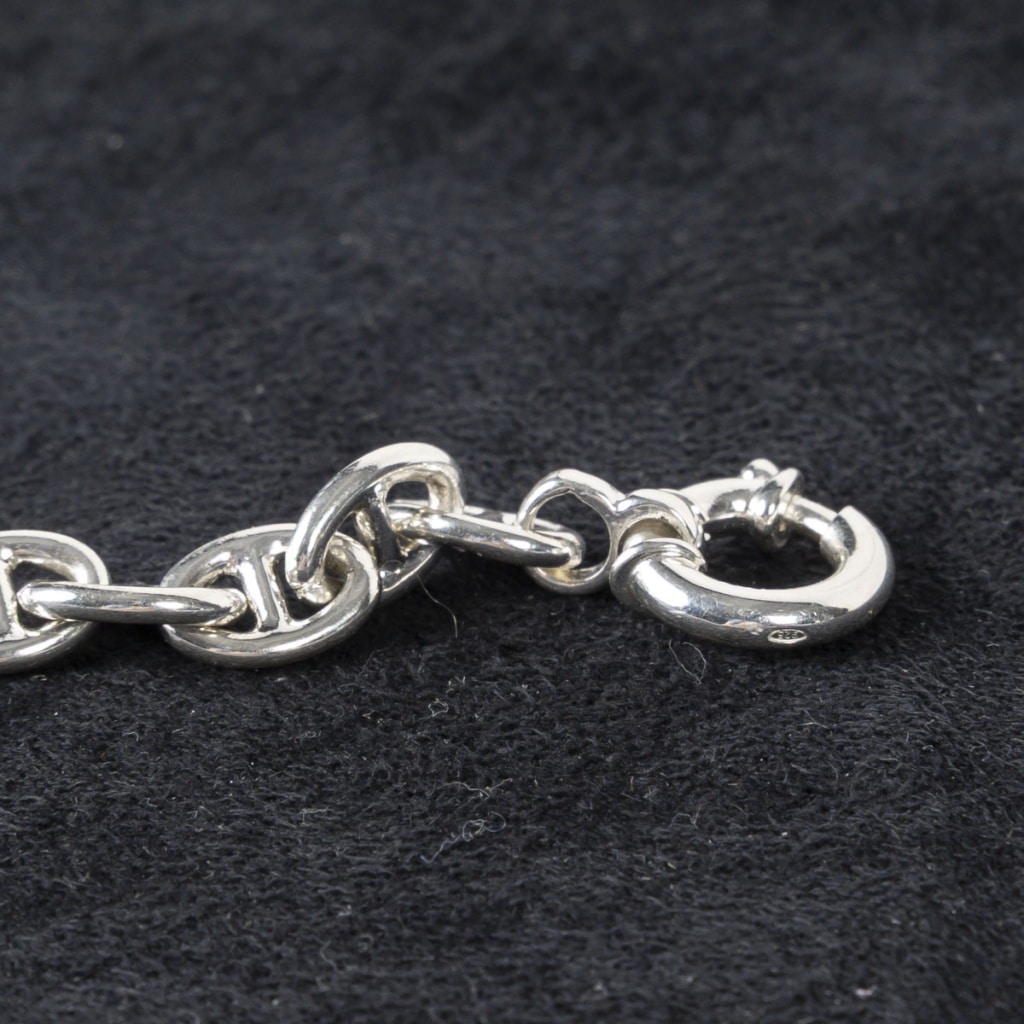 Paire de Bracelets Modernes en Argent Massif – Travail Français 10