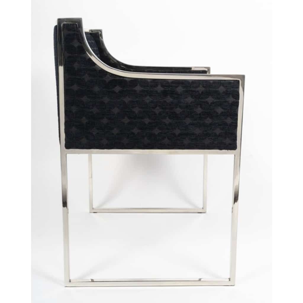 1980 Ensemble de 4 fauteuils de la Maison Jansen 6