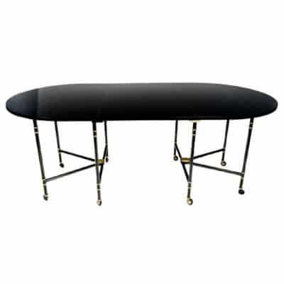 Table ovale à rallonge, modèle Royale, pièce emblématique de la Maison Jansen France, 1960