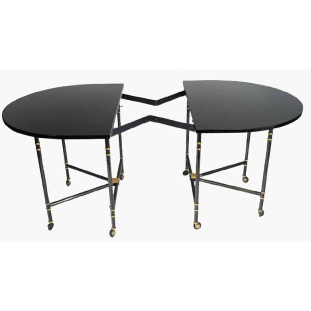 Table ovale à rallonge, modèle Royale, pièce emblématique de la Maison Jansen France, 1960 4