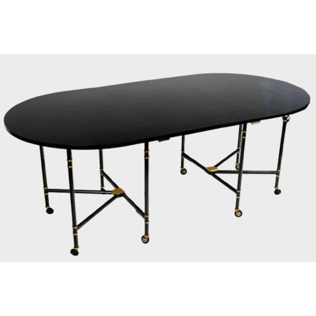 Table ovale à rallonge, modèle Royale, pièce emblématique de la Maison Jansen France, 1960 3