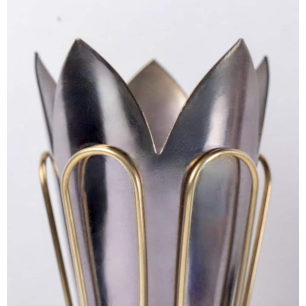 1950 Paire d’appliques murales originales par Marcel Asselbur 6