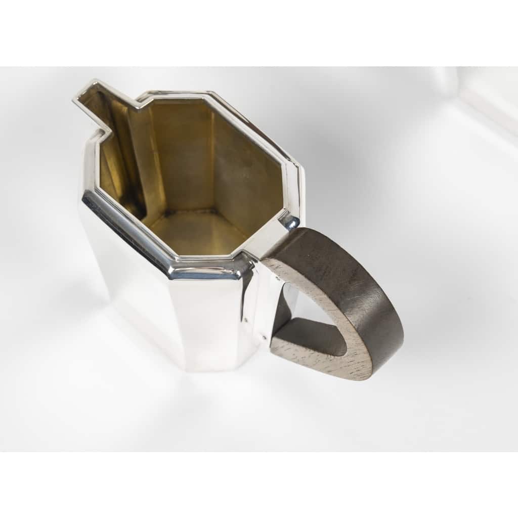 JEAN E. PUIFORCAT – Service THE/CAFE 4 pièces Argent XXe – ART DECO 10