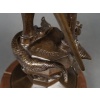 Sculpture – Saint-Michel Terrassant Le Dragon , Emmanuel Frémiet (1824-1910) – Bronze 25