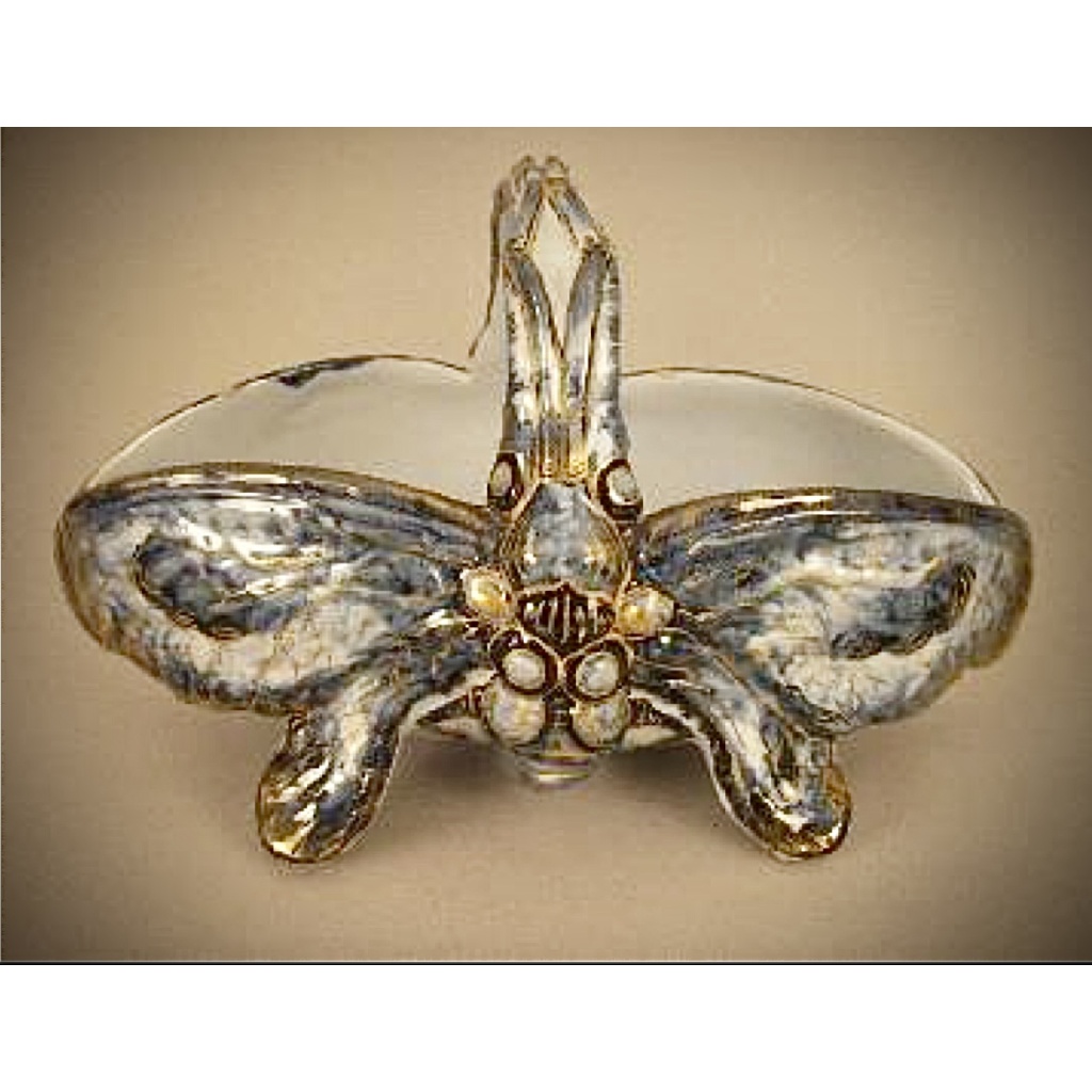 EMILE GALLE COLÉOPTÈRE PANIER EN FAIENCE 3