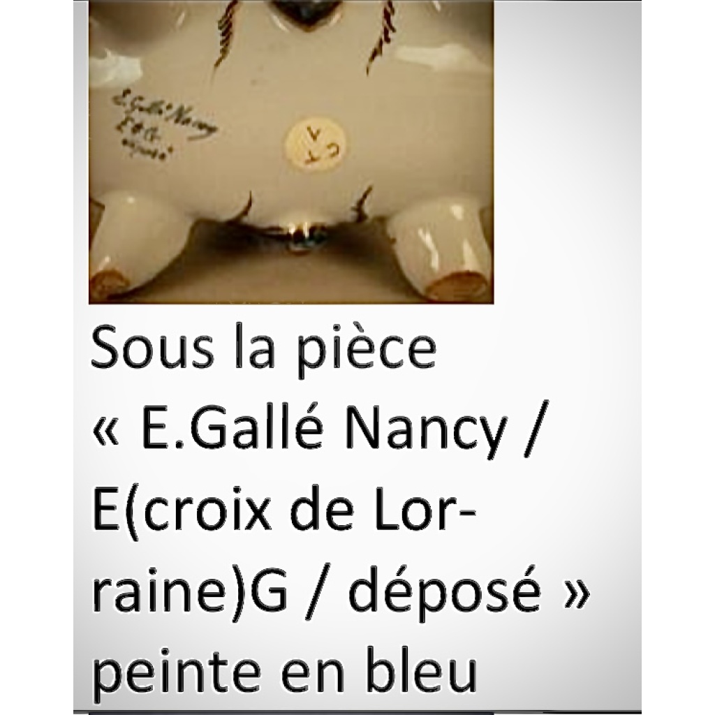 EMILE GALLE COLÉOPTÈRE PANIER EN FAIENCE 4