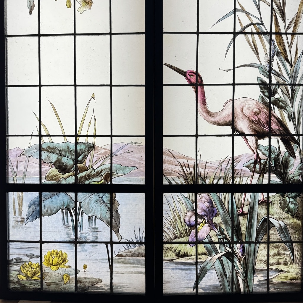 Vitrail Vitraux au Héron (H205cm L110cm) 7