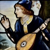 Vitrail Vitraux le joueur de mandoline (237cm L106cm) 17