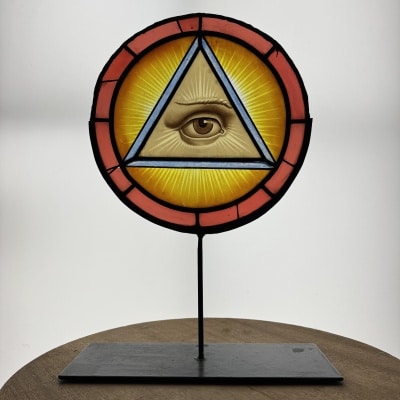 Vitrail Vitraux Symbolique (D 36cm)