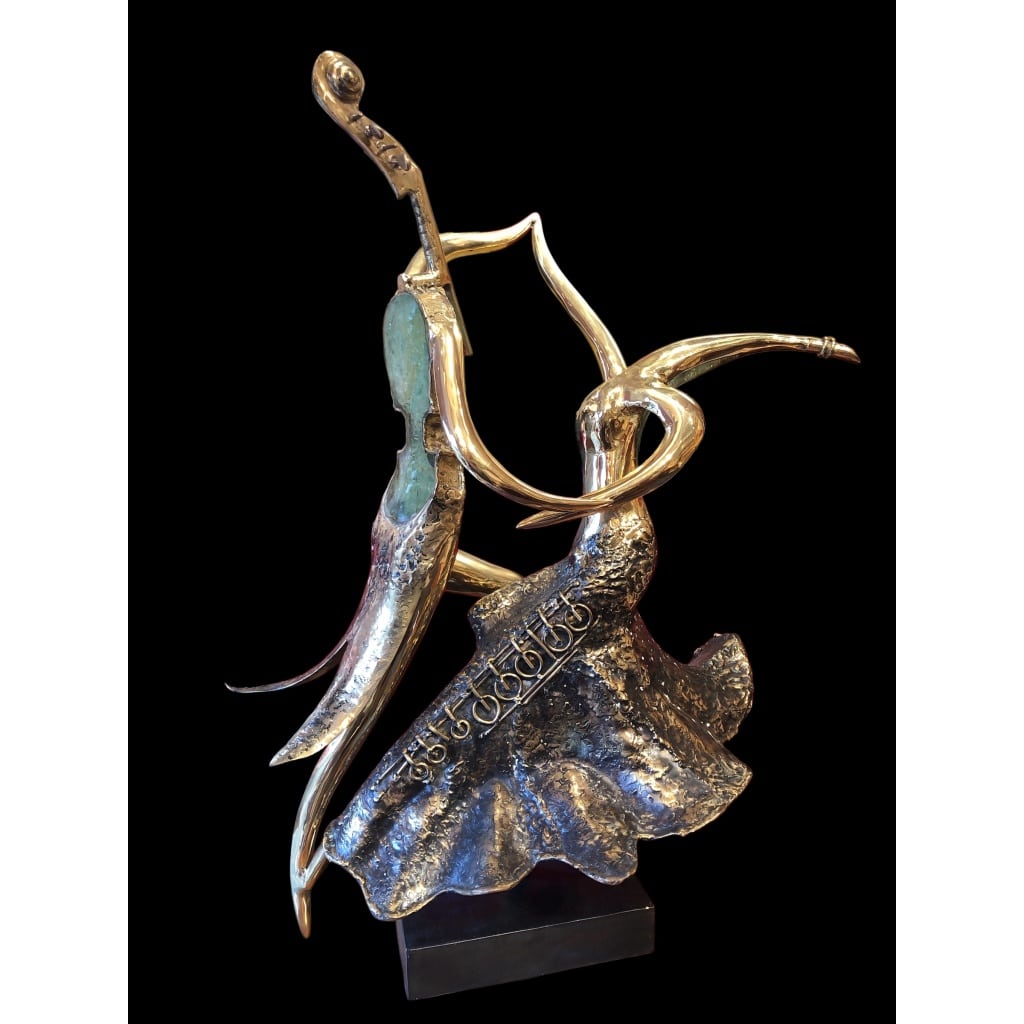 Couple de danseurs par Christian NOWACZYK Sculpture 20è siècle 8