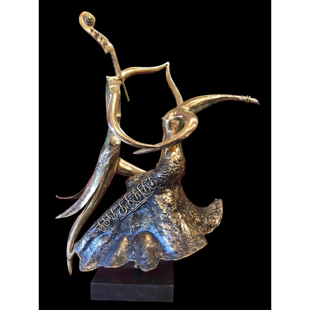 Couple de danseurs par Christian NOWACZYK Sculpture 20è siècle 9