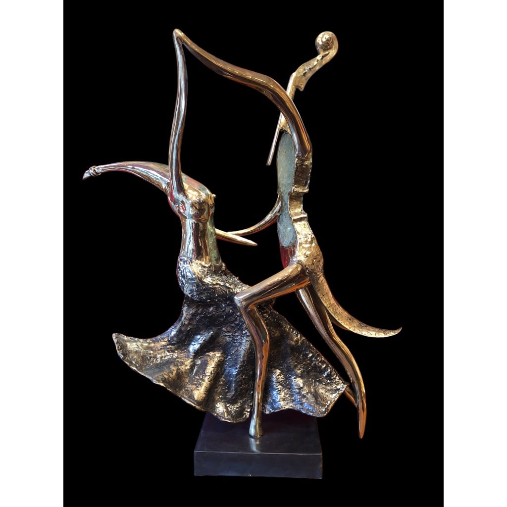 Couple de danseurs par Christian NOWACZYK Sculpture 20è siècle 11