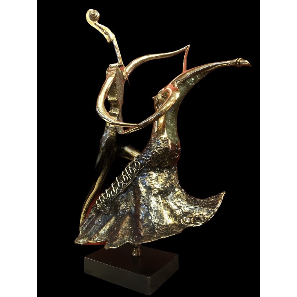Couple de danseurs par Christian NOWACZYK Sculpture 20è siècle 5