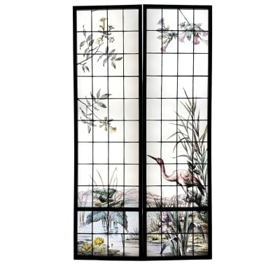 Vitrail Vitraux au Héron (H205cm L110cm)