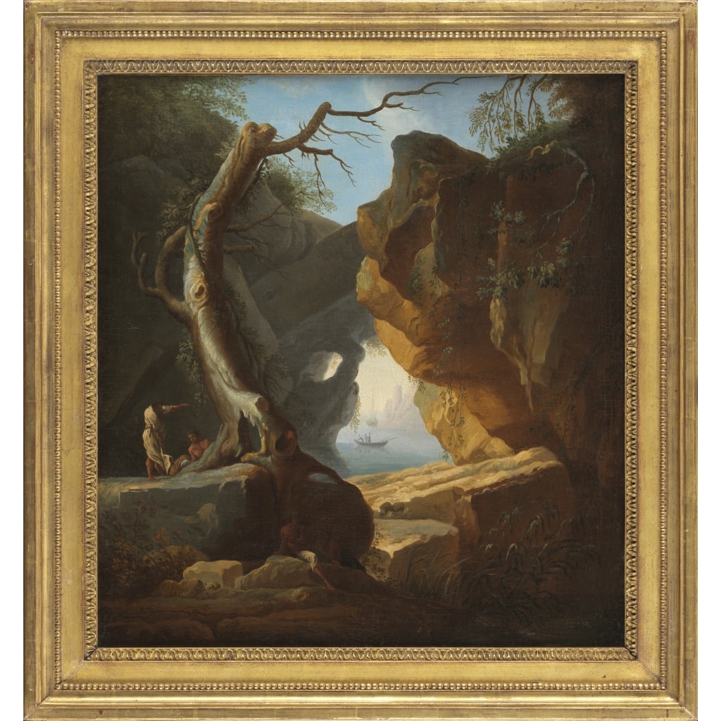 Pêcheurs à l’abri des falaises – Claude Joseph Vernet (1714 – 1789) 2